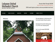 Tablet Screenshot of lebanonunitedmethodist.org